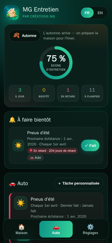 MG Entretien — entretiens de la maison