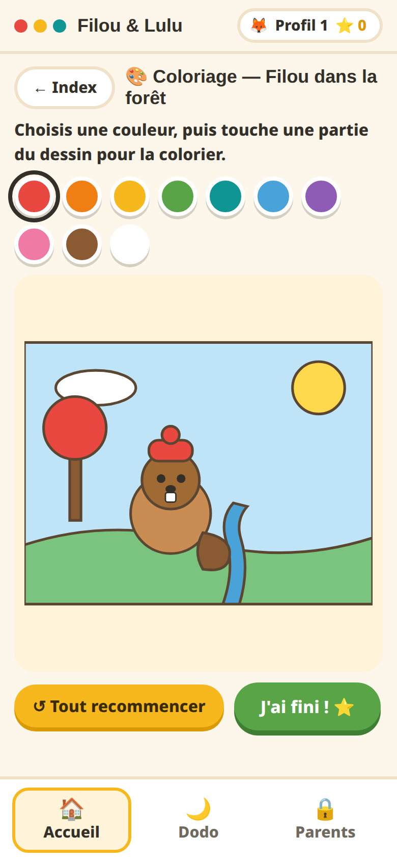 Coloriage interactif