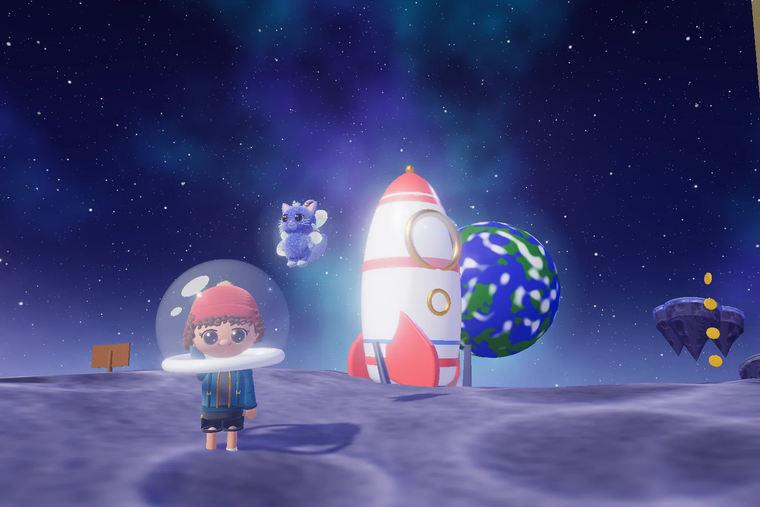 Léo & Lumi — La Galaxie des Étoiles : Léo en casque de cosmonaute et Lumi devant une planète à anneaux